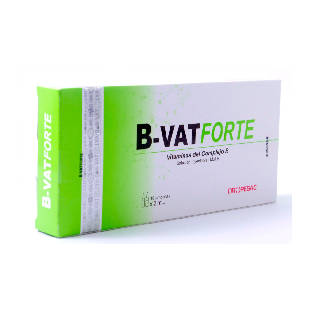 B-VATFORTE, Vitamina del Complejo B, Solución Inyectable