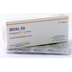Bical-50, Bicalutamida 50mg Tabletas