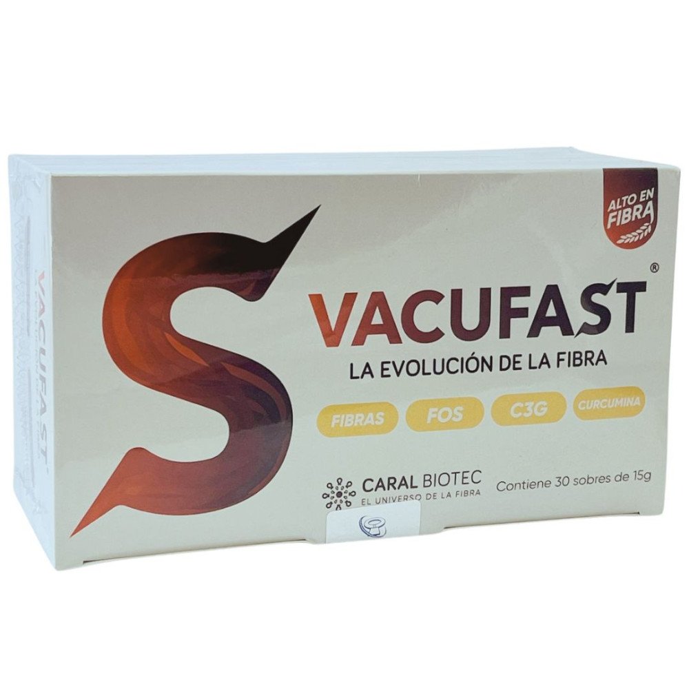 Vacufast, Caja de 30 sobres de 15gr cada uno.