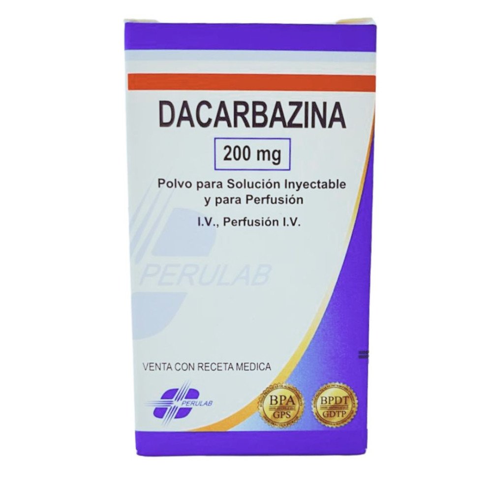 Dacarbazina 200mg, Polvo para Solución Inyectable y perfusión