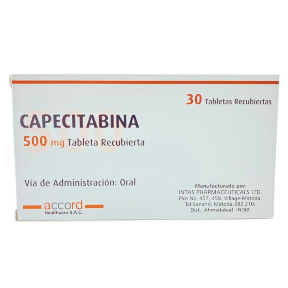 Capecitabina 500 mg Tableta Recubierta