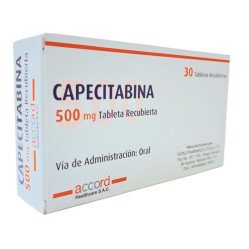 Capecitabina 500 mg Tableta Recubierta