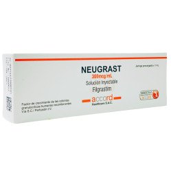 Neugrast 300mcg/mL, Solucion Inyectable-Filgrastim