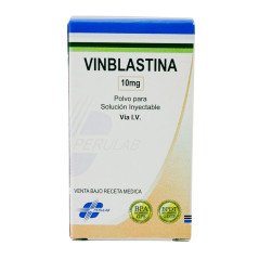 Marca: VINBLASTINA 10 mg, Polvo para Solución inyectable vía I.V.