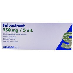 Fulvestrant 250 mg/5mL Solución inyectable en Jeringa Prellenada Para
