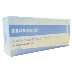 BIRATO 500 FCT Acetato de abiraterona 500 mg Tableta recubierta