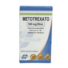 METROTEXATO 500mg/20mL Solución Inyectable para uso I.V., I.M., Intraa