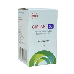 Cislan 50  Cisplatino 50mg/50mL Solución inyectable