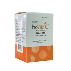 ProVita C Ácido Ascórbico 25g/50ml Solución Inyectable