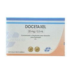 DOCETAXEL 20mg / 0,5mL Concentrado y disolvente para solución para per