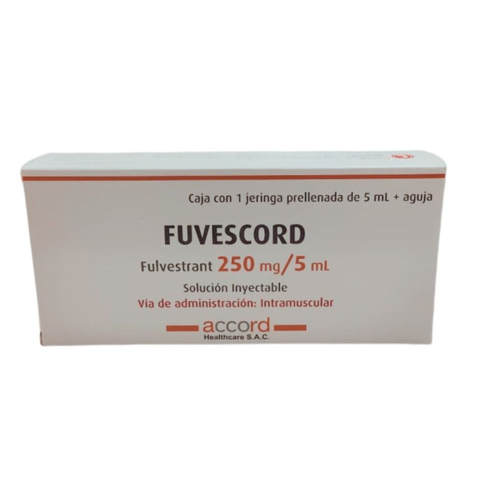 FUVESCORD Fulvestrant 250 mg/5 mL Solución Inyectable