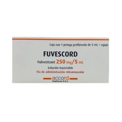 FUVESCORD Fulvestrant 250 mg/5 mL Solución Inyectable