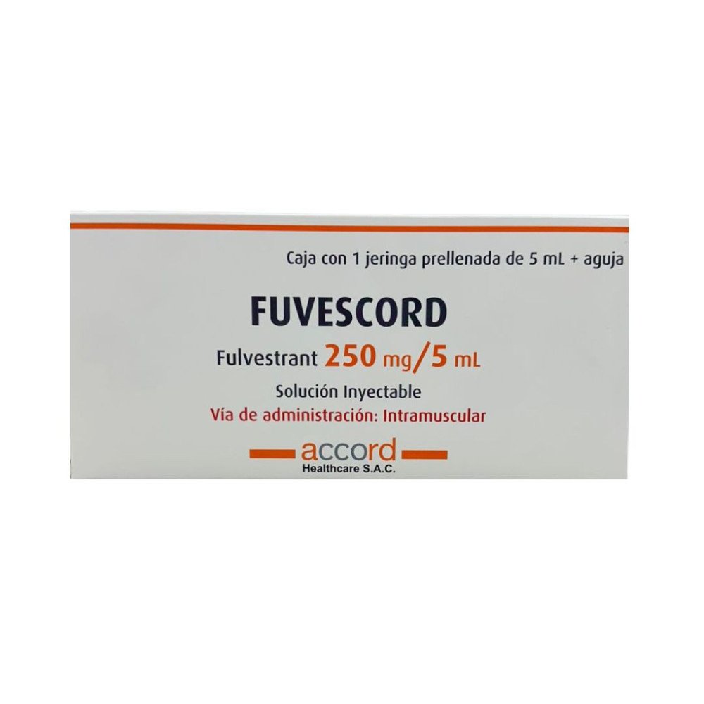 FUVESCORD Fulvestrant 250 mg/5 mL Solución Inyectable