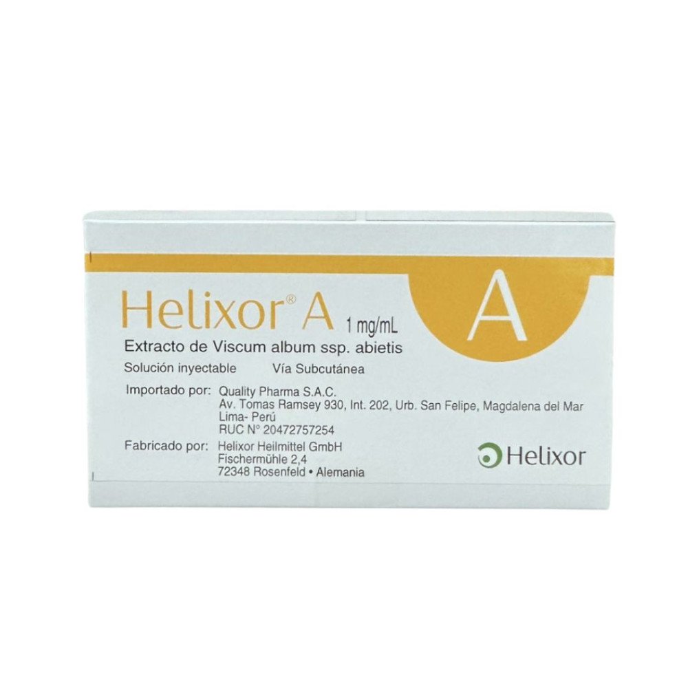 Helixor A 1mg/mL Extracto de Viscum album ssp. abietis Solución inyect Helixor A 1mg/mL Extracto de Viscum album ssp. abietis Solución inyect