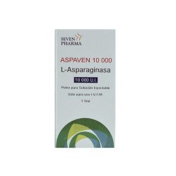 ASPAVEN 10 000 L - ASPARAGINASA 10.000 U.I. Polvo para solución Inyect