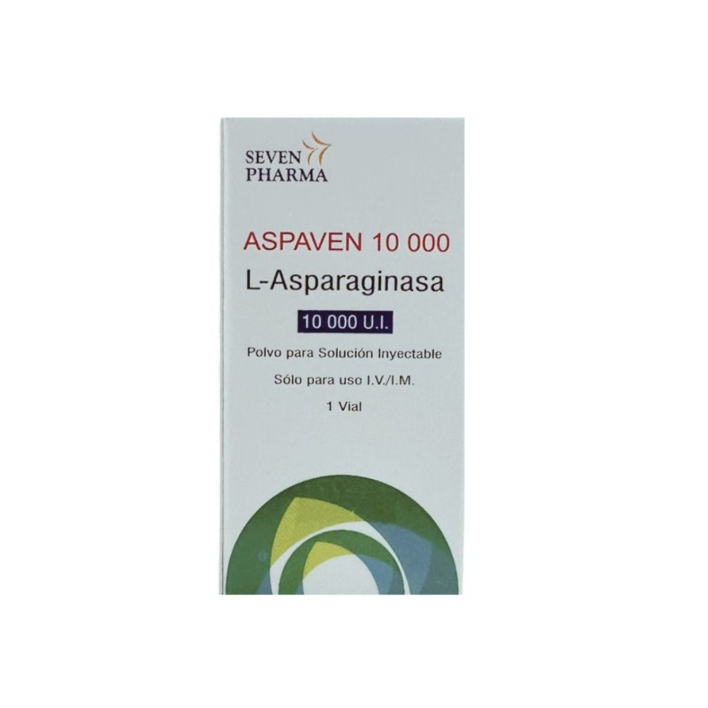 ASPAVEN 10 000 L - ASPARAGINASA 10.000 U.I. Polvo para solución Inyect ASPAVEN 10 000 L - ASPARAGINASA 10.000 U.I. Polvo para solución Inyect
