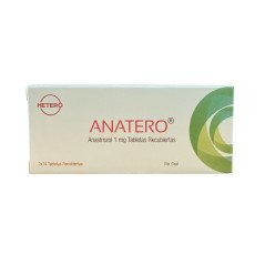 ANATERO Anastrozol 1 mg Tabletas Recubiertas 1x14 Tabletas Recubiertas