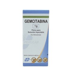 Gemcitabina 200mg,  Polvo para Solución Inyectable Vía Intravenosa
