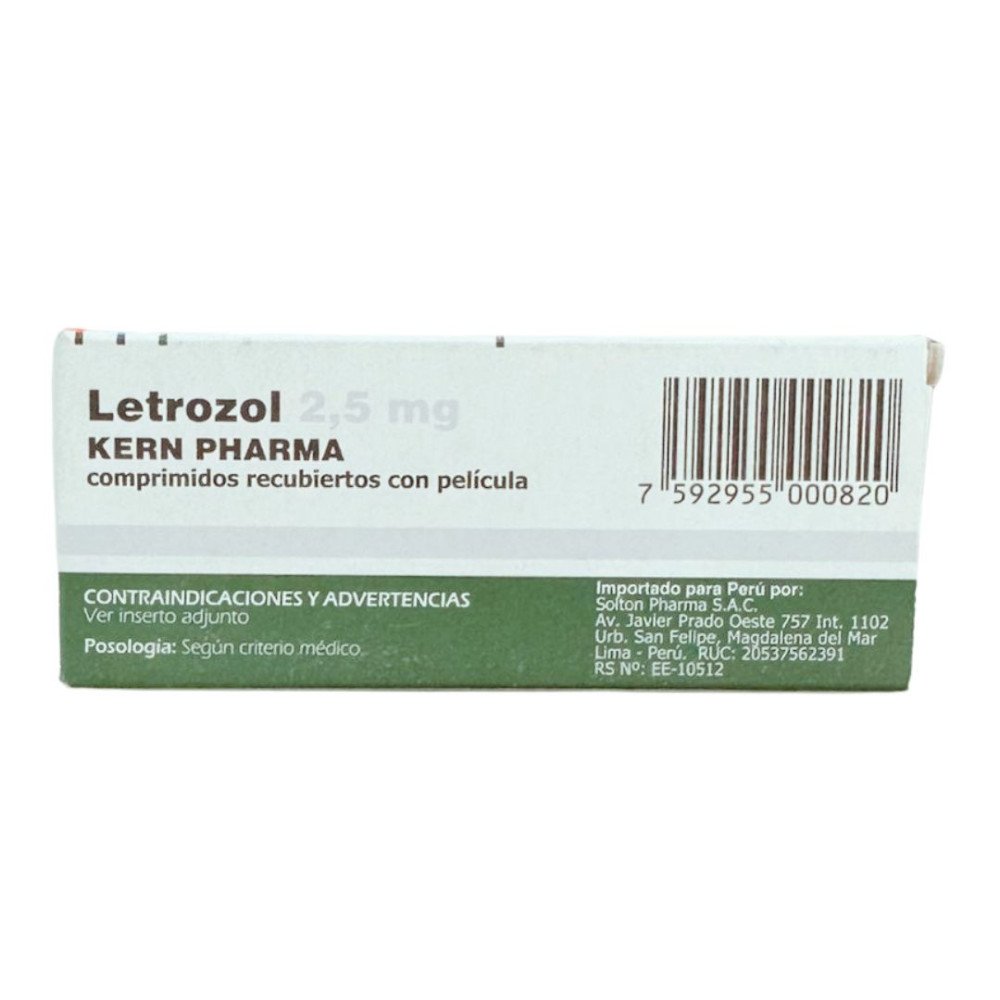 Letrozol 2,5mg Comprimidos recubiertos con película
