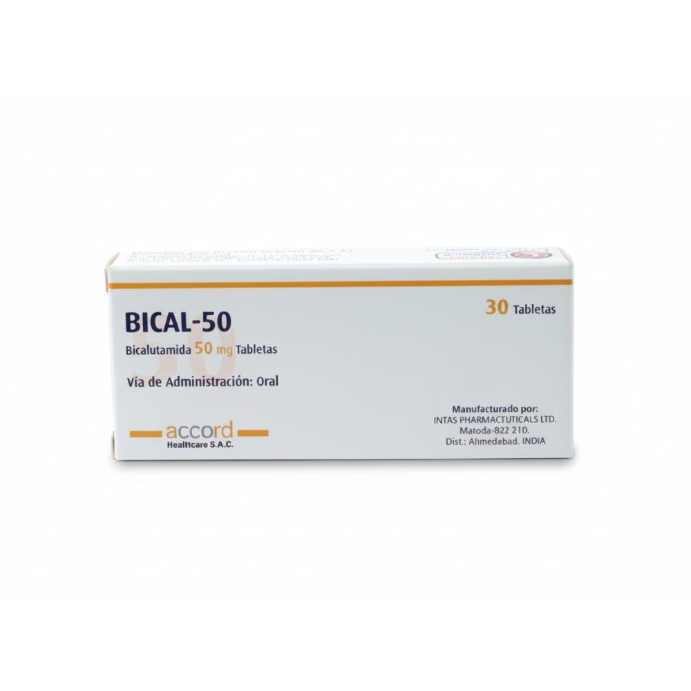 Bical-50, Bicalutamida 50mg Tabletas