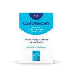 Colotecan irinotecan Clorhidrato trihidrato 100 mg/5mL  Concentrado pa