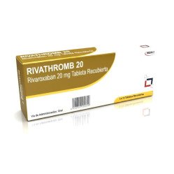 RIVATHROMB 20 Rivaroxaban 20mg Tableta Recubierta