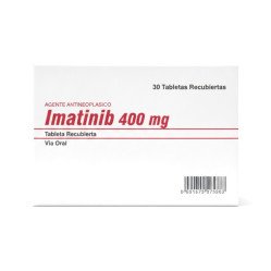 IMATINIB 400 mg Agente antineoplásico 30 Tabletas Recubiertas