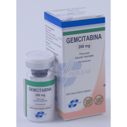 Gemcitabina 200mg, Polvo para Solución Inyectable.