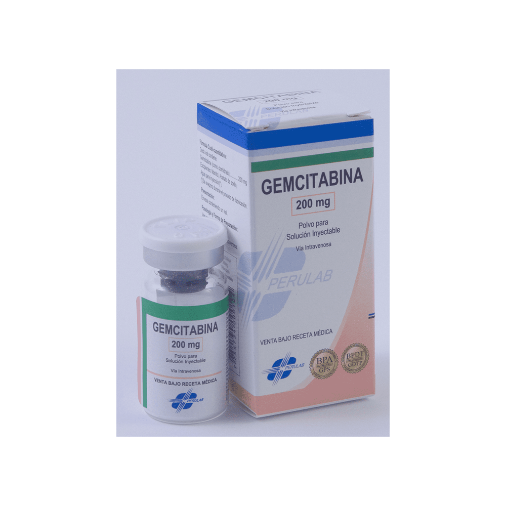 Gemcitabina 200mg, Polvo para Solución Inyectable.