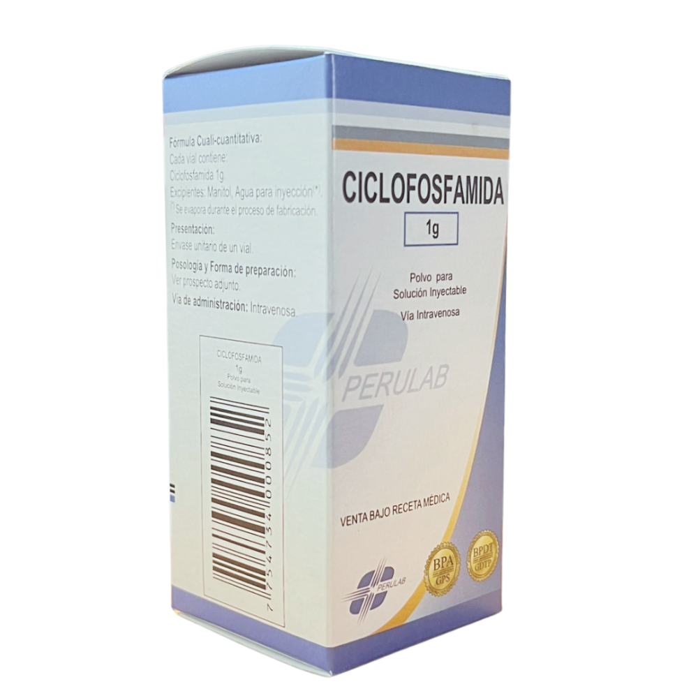 CICLOFOSFAMIDA 1g Polvo para Solución Inyectable Vía Intravenosa