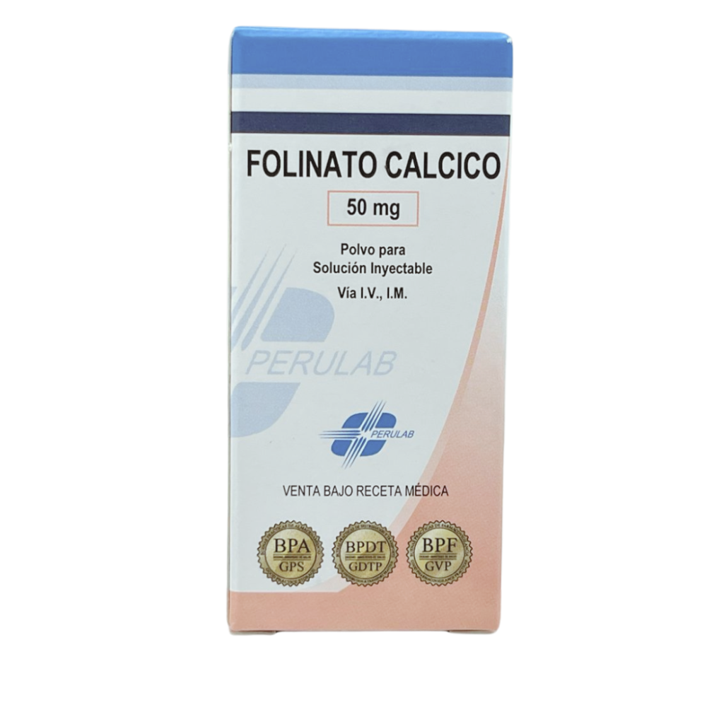 FOLINATO CALCICO 50 mg Polvo para Solución Inyectable