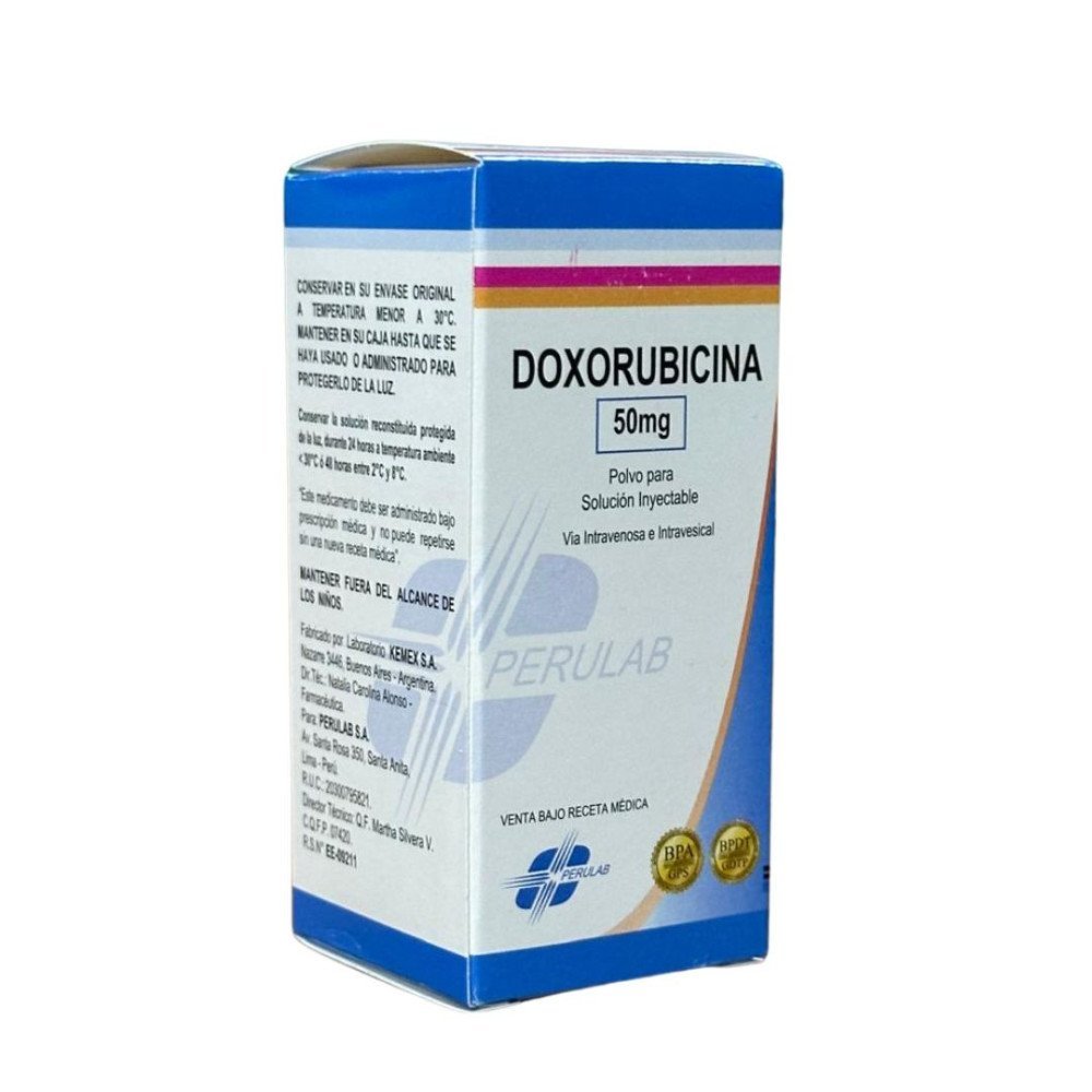 DOXORUBICINA 50mg Polvo para solución inyectable