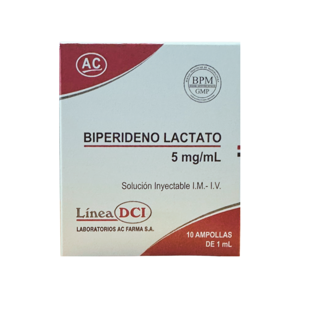 BIPERIDENO LACTATO 5mg/mL Solución inyectable I.M,-I.V.