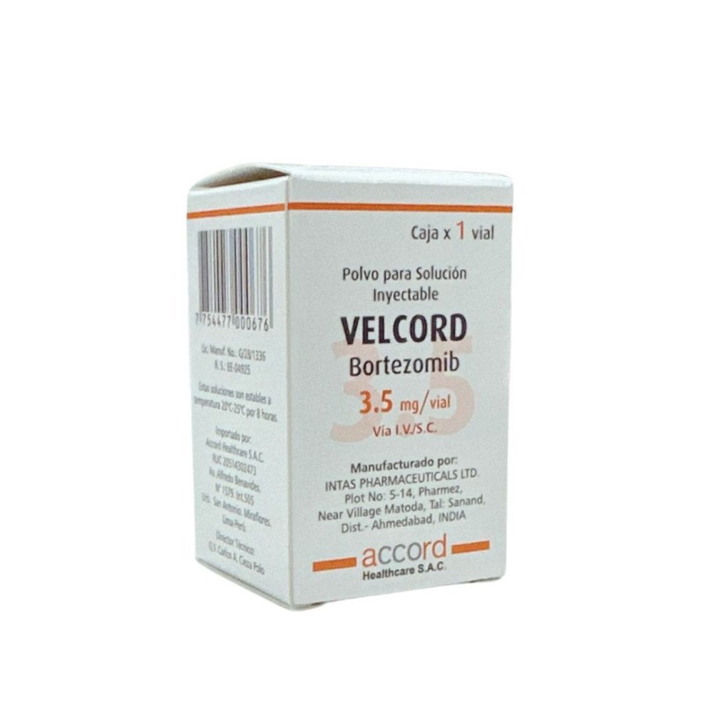 VELCORD Bortezomib 3.5 mg/vial Polvo para Solución Inyectable
