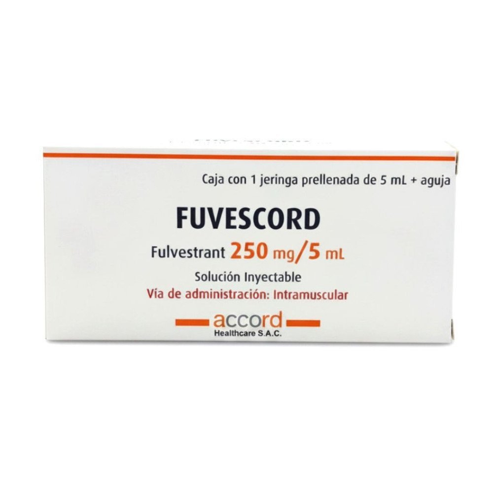 FUVESCORD Fulvestrant 250 mg/5 mL Solución Inyectable