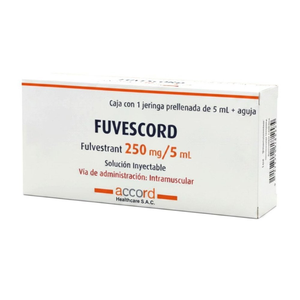 FUVESCORD Fulvestrant 250 mg/5 mL Solución Inyectable