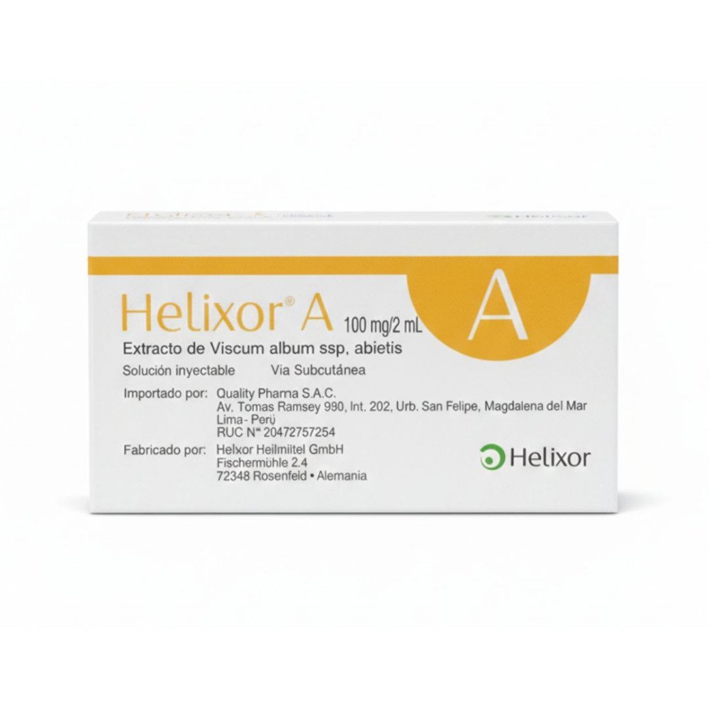 Helixor A 100mg/2mL Extracto de Viscum album ssp. abietis Solución inyectable