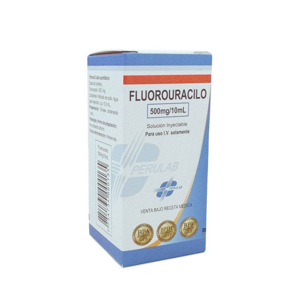 FLUOROURACILO 500 mg/10mL Solución inyectable para uso I.V.