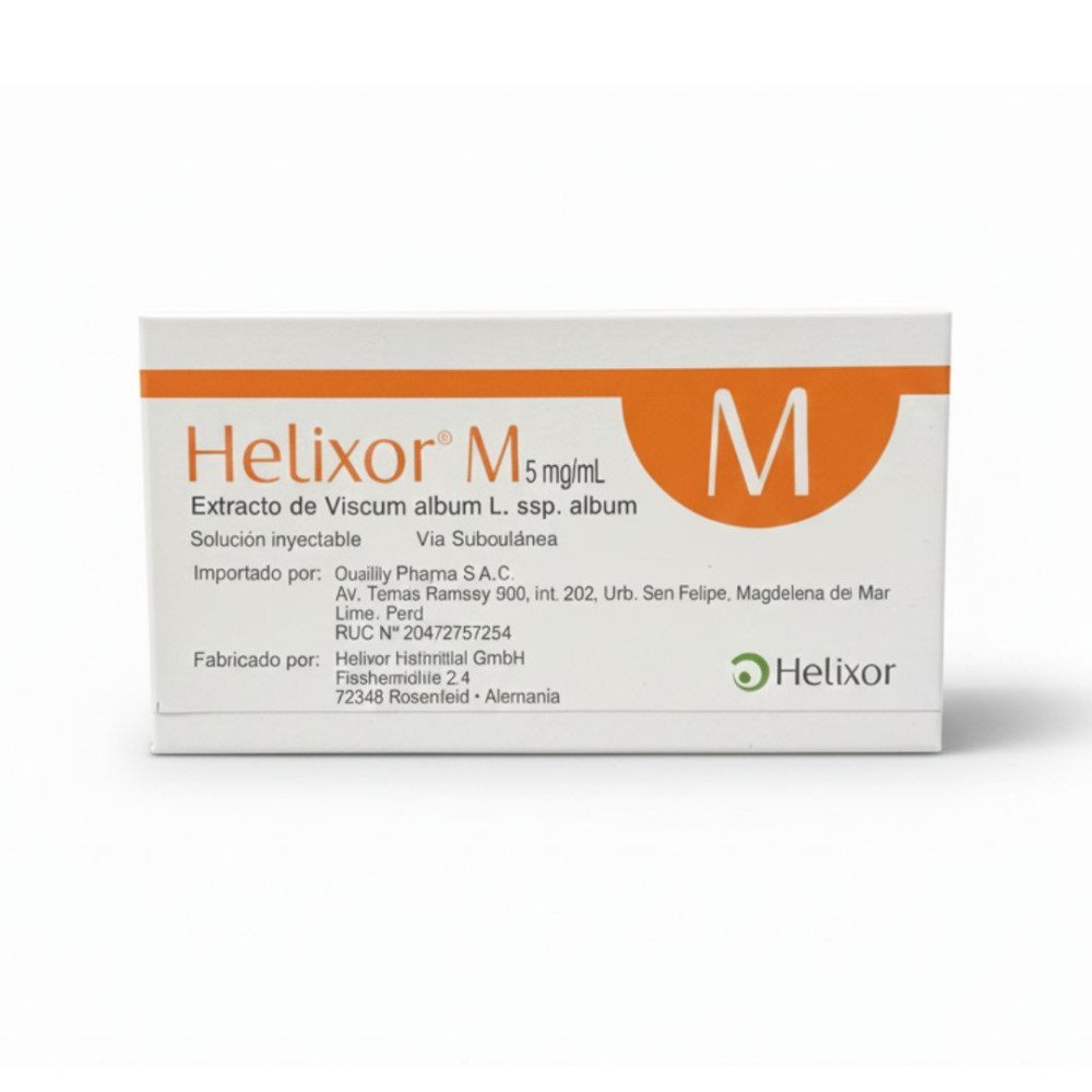Helixor M 5mg/mL Extracto de Viscum album. L ssp. album. Solución inyectable