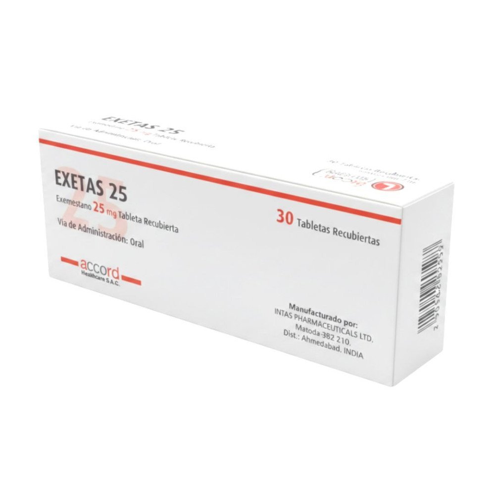 EXETAS 25 Exemestano 25 mg Tableta recubierta