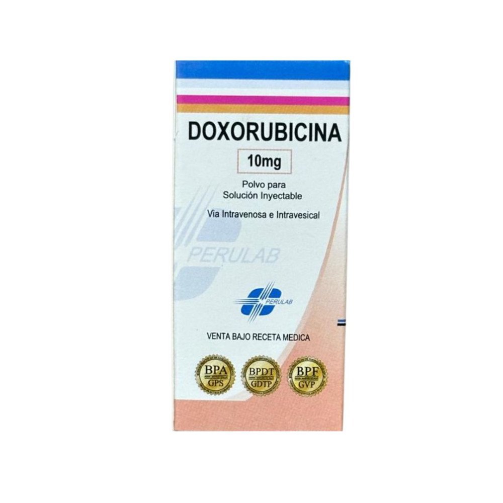 Doxorubicina 10mg, Polvo para Solución Inyectable