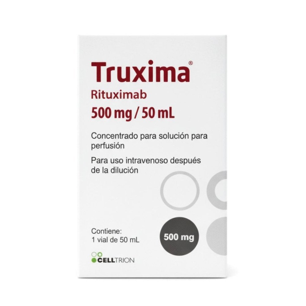 Truxima Rituximab 500mg / 50 mL Concentrado para Solución para perfusión Para uso intravenoso después de la dilución