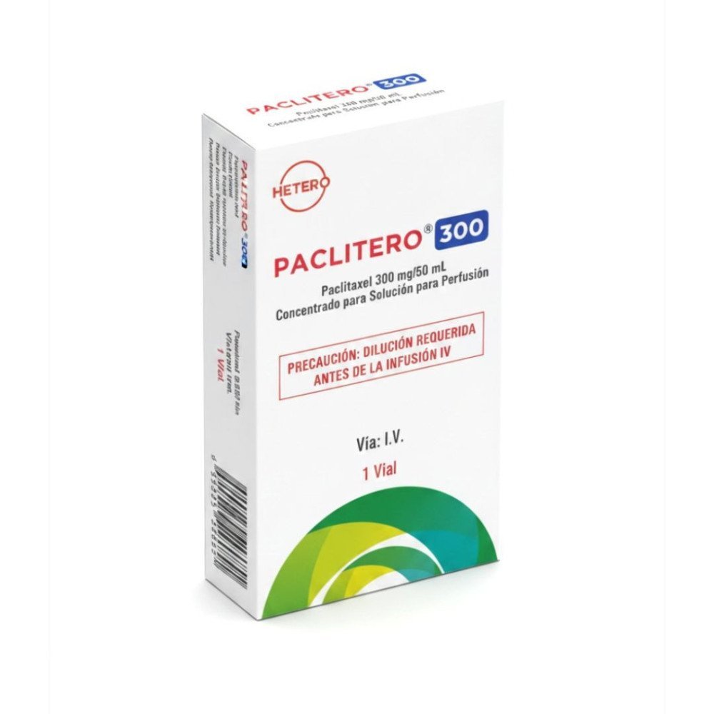 PACLITERO 300 Paclitaxel 300mg/50 mL Concentrado para Solución para Perfusión
