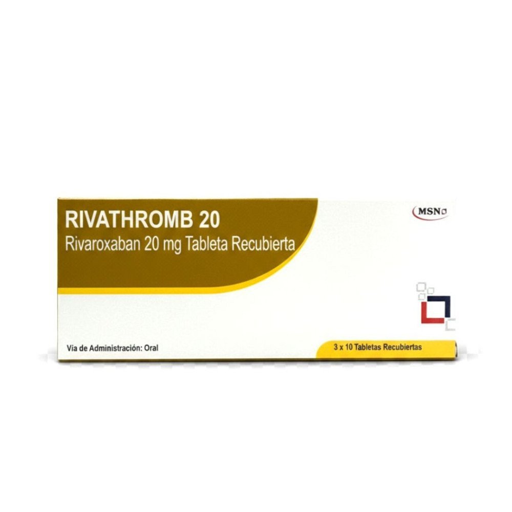 RIVATHROMB 20 Rivaroxaban 20mg Tableta Recubierta