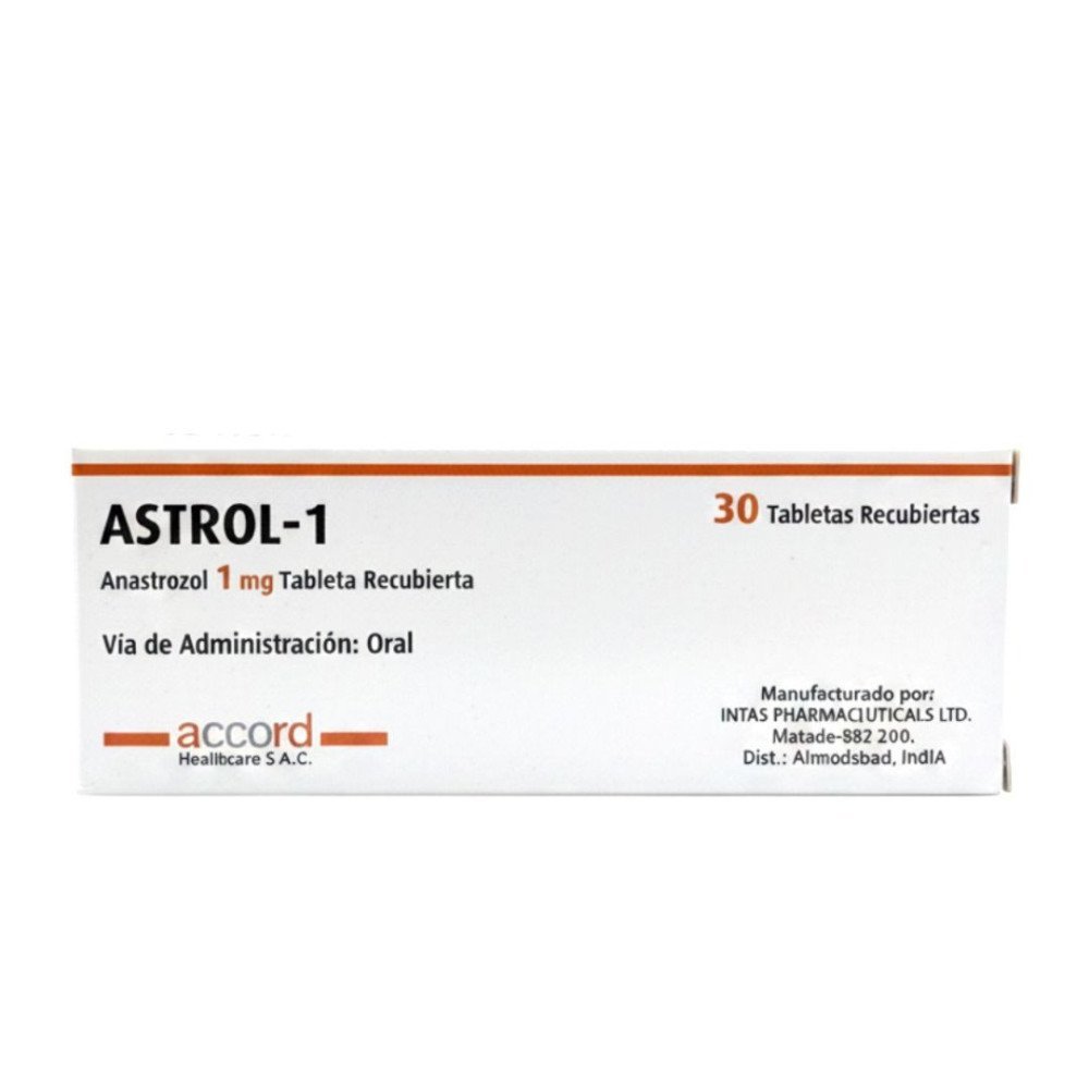 ASTROL - 1 Anastrozol 1 mg Tableta Recubierta