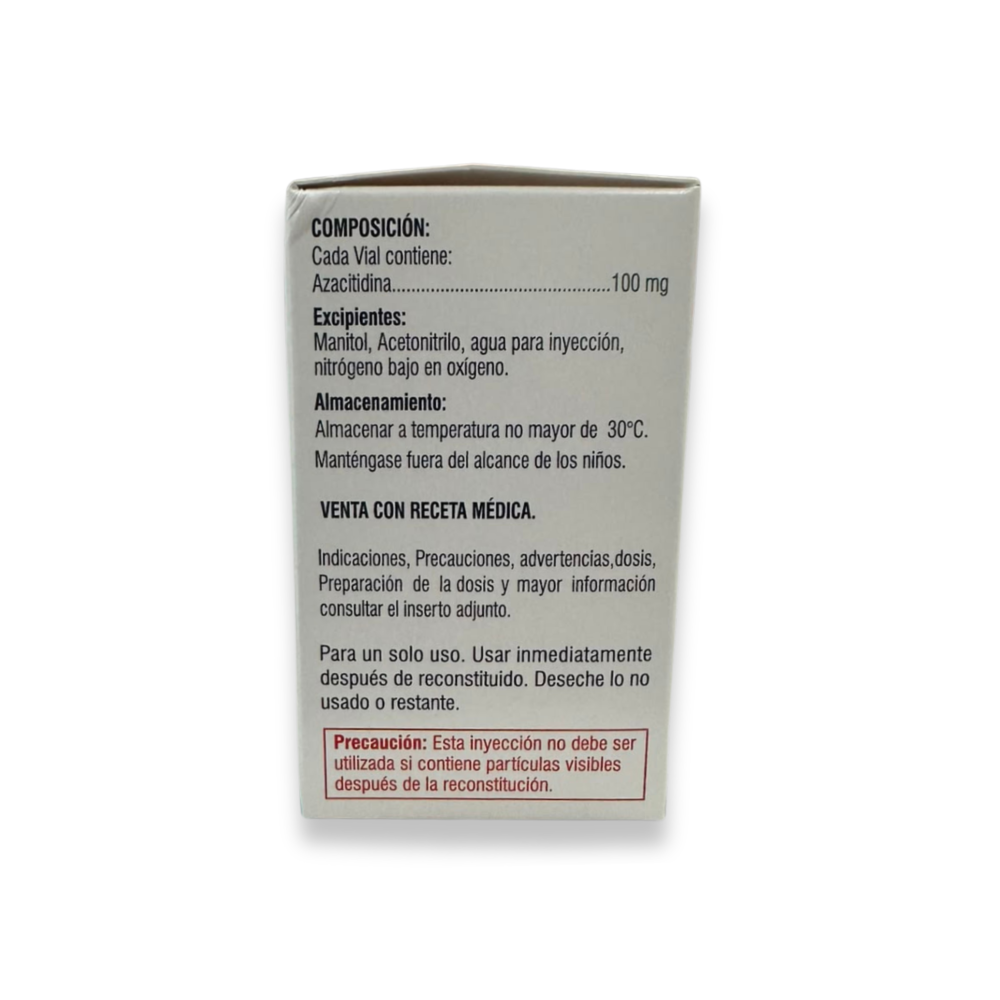AZACITIDINA 100 mg Polvo para Suspensión Inyectable para uso Subcutáneo