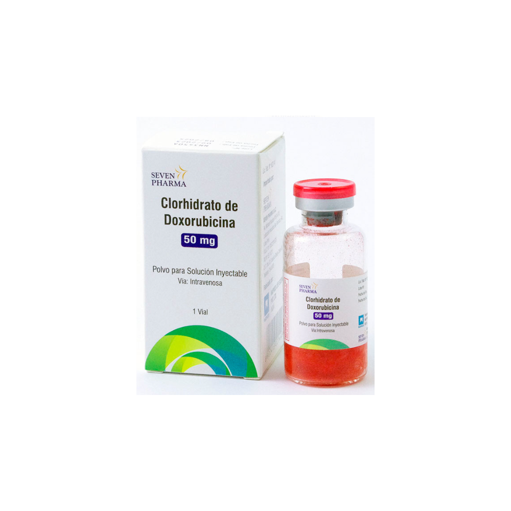 CLORHIDRATO DE DOXORUBICINA 50mg Polvo para Solución Inyectable