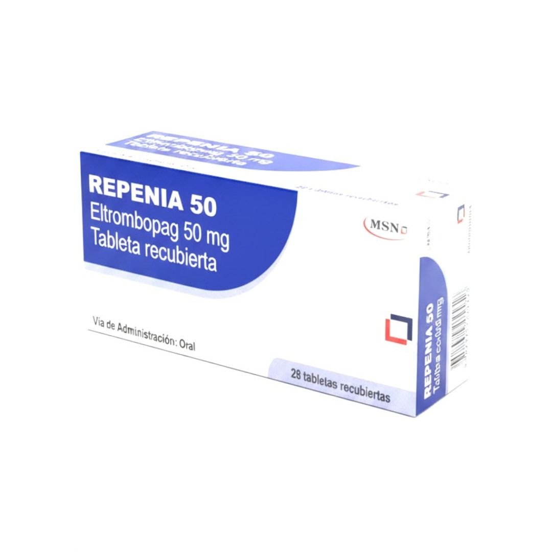 Repenia 50, Eltrombopag 50mg, Tableta Recubierta