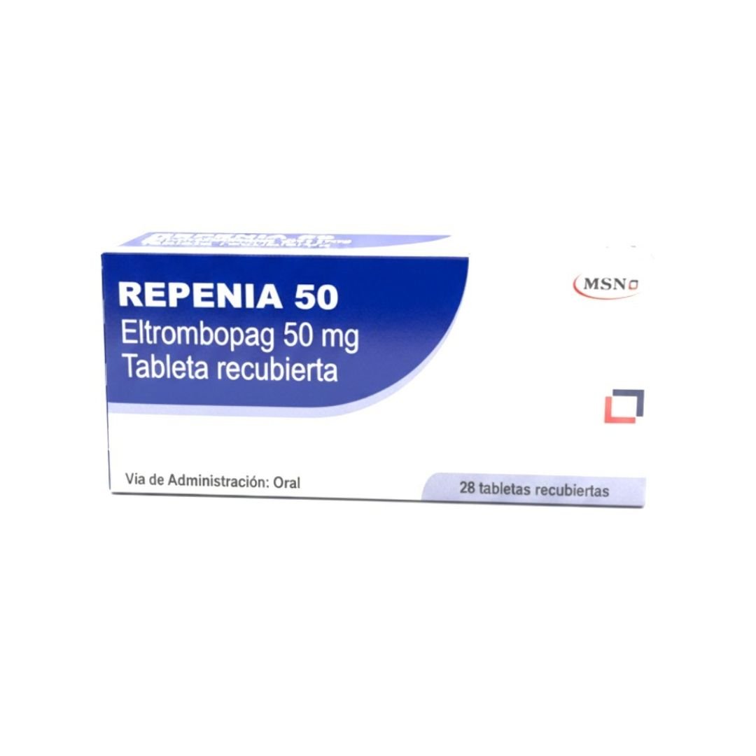 Repenia 50, Eltrombopag 50mg, Tableta Recubierta