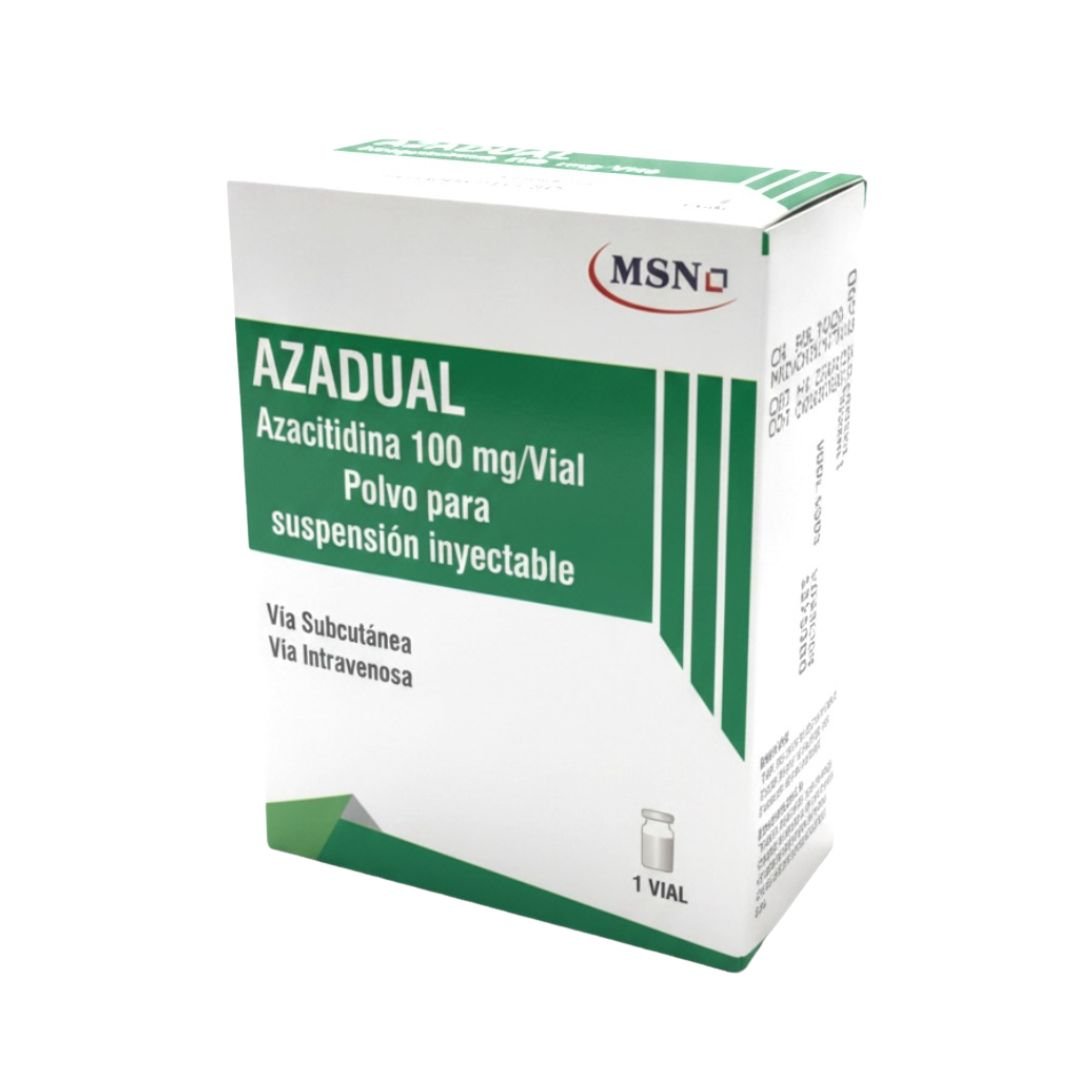 Azadual, Azacitidina 100 mg/Vial, Polvo para Suspensión Inyectable